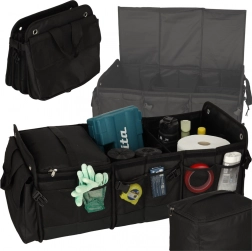 Faltbarer Kofferraum-Organizer mit Thermotasche XXL 37 × 75 × 32 cm