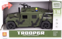 Battery-Powered Military Car with Lights and Sounds