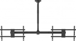 Plafondsteun voor twee tv’s 34–60" met hoogteverstelling en VESA 600×400