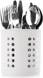 White drainer and stand for kitchen utensils