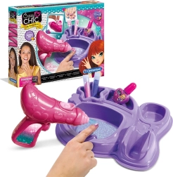 Clementoni Crazy Chic Glitter Nails – creative nail decorating set for kids