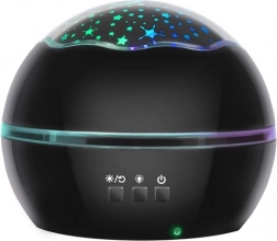 Nachtprojektor für Sternenhimmel und Unterwasserwelt – schwarz