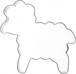 Stainless steel cookie cutter lamb 10 cm