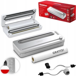 120 W Food Vacuum Sealer with Accessories, White