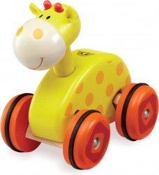 Wonderworld wooden giraffe on wheels
