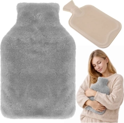 Rubberen kruik met pluchen hoes 1,8 l RUHHY