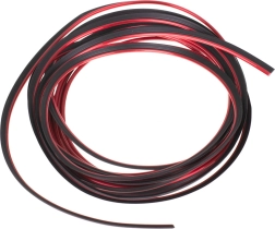 Dekorative Autoleiste, zum Eindrücken, 5 m, rot