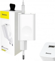 Fast Charger USB Baseus White