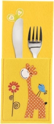 Orion étui pour couverts enfant girafe 21 × 9 cm