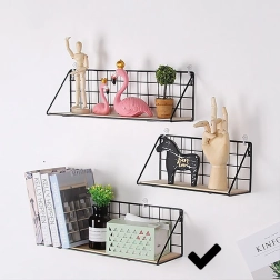 Metall-Wandregal LOFT Style 45 x 13,5 cm – schwarz