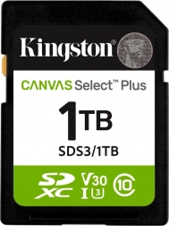 kingston canvas select plus sdxc 1 to gen3 (150 mo/s) – carte mémoire