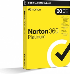 Norton 360 Platinum, 100 GB, 1 user, 20 devices, 1 year