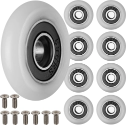 Ruhhy shower enclosure rollers with ball bearing 23 × 6 mm (8 pcs)