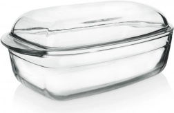 Glass baking dish with lid 2.9 l, 32.5 × 19 × 13 cm