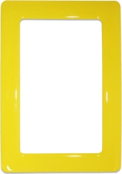 Magnetic self-adhesive frame size 12.3x8.1 cm - yellow