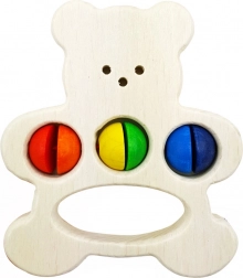 Rattle Bear Wooden Toy