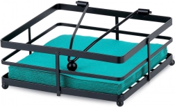 Metall-Serviettenhalter Misty 18 × 18 cm, schwarz