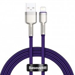 Baseus Cafule braided USB–Lightning cable 1 m, 2.4 A, purple