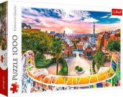 1000-piece puzzle – sunset over BARCELONA