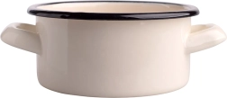 Cream enamel saucepan 0.5 l