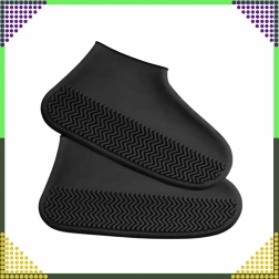 Wasserdichte Silikon-Überzieher für Schuhe mit rutschfester Sohle, Größe S