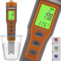Elektronischer pH-Messer mit ATC und Thermometer 4-in-1
