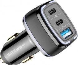 BlitzWolf Autoladegerät 115W 3 USB PD Ports