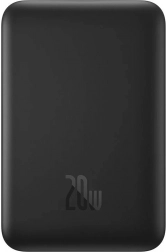 BASEUS Magnetic Mini 10,000 mAh Magnetic Power Bank with USB‑C and 20W Fast Charging – Black