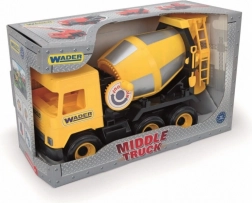 Gele Betonnen-Mixer Speelgoedmiddelgrote Truck