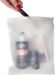 Sachets mats à fermeture zip 350 × 450 mm, lot de 50 pièces