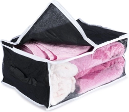 Textile storage bag for bedding 45 × 30 × 20 cm
