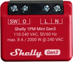 Intelligente schakelaar Shelly 1PM Mini Gen3 met WiFi en Bluetooth