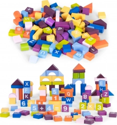 Wooden Educational Building Blocks for Children 108 pcs