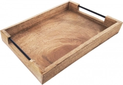 Wooden mango serving tray 40.5 × 30.5 × 6 cm