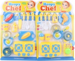 Children's cookware set with stove