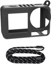 Silikonhülle mit Riemen für OSMO ACTION 5 PRO schwarz