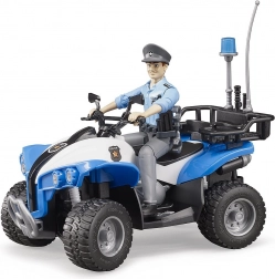 Bruder Blue Police Quad with Figurine