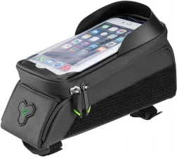 ROCKBROS Fahrrad-Rahmentasche mit Handyhalter, wasserdicht, für Smartphones bis 6″