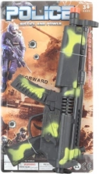 Camouflage rattling toy submachine gun for kids