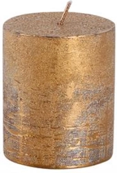 Bougie cylindrique rustique PROVENCE cuivrée 6 × 7 cm