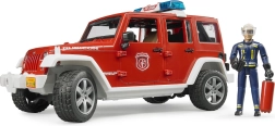 Rode brandweer Jeep Wrangler met figuur en accessoires
