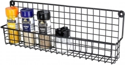 Metall-Hänge-Gewürzregal – schwarz