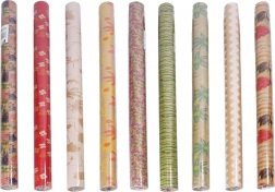 Inpakpapier avana naturel 0,7 × 2 m – mix van motieven