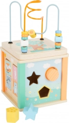 SMALL FOOT Activity Cube in Pastel Colors