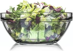Glass salad bowl 26 cm, 3.6 l