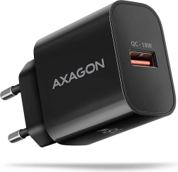 ACU-QC18 QC 18W netlader, 1x USB-A-poort, QC3.0/AFC/FCP/SMART zwart