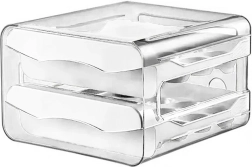 Réservoir d'œufs blanc avec deux tiroirs