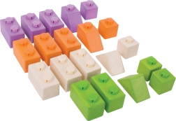 Bigjigs Baby Wooden Interlocking Blocks Basic Set
