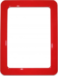 Magnetic self-adhesive frame size 16.0x11.8 cm - red