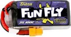 Tattu Fun Fly LiPo Battery 1300 mAh 11.1 V 3S 100C with XT60 Connector